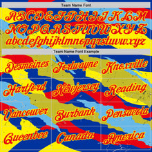 Загрузить изображение в средство просмотра галереи, Custom Blue Fire Red-Light Yellow Ecuador Splash Performance T-Shirt