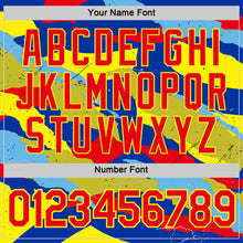 Загрузить изображение в средство просмотра галереи, Custom Blue Fire Red-Light Yellow Ecuador Splash Performance T-Shirt