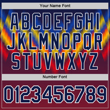 Загрузить изображение в средство просмотра галереи, Custom Blue Navy Red Yellow-White Ecuador Line Performance T-Shirt