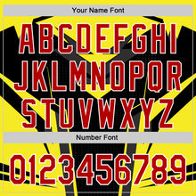 Load image into Gallery viewer, Custom Black Red White-Yellow 3D Pattern Design Car Racing Formula Auto Motorsport Authentic Baseball Jersey