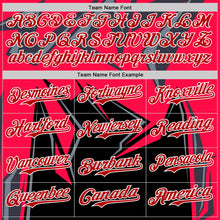 Load image into Gallery viewer, Custom Black Red White-Gray 3D Pattern Design Car Racing Formula Auto Motorsport Authentic Baseball Jersey