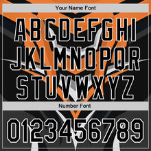 Загрузить изображение в средство просмотра галереи, Custom Black White Orange-Gray 3D Pattern Design Car Racing Formula Auto Motorsport Authentic Baseball Jersey