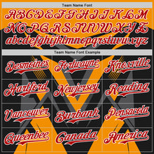 Load image into Gallery viewer, Custom Black Red White Bay Orange-Gray 3D Pattern Design Car Racing Formula Auto Motorsport Authentic Baseball Jersey