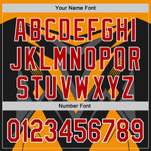 Load image into Gallery viewer, Custom Black Red White Bay Orange-Gray 3D Pattern Design Car Racing Formula Auto Motorsport Authentic Baseball Jersey