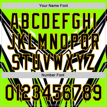 Load image into Gallery viewer, Custom Black Gold Green-White 3D Pattern Design Car Racing Formula Auto Motorsport Authentic Baseball Jersey