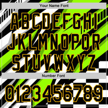 Load image into Gallery viewer, Custom Black Gold Green-White 3D Pattern Design Car Racing Formula Auto Motorsport Authentic Baseball Jersey