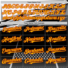 Load image into Gallery viewer, Custom Black Yellow Red White-Gray 3D Pattern Design Car Racing Formula Auto Motorsport Authentic Baseball Jersey