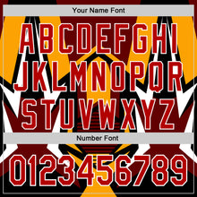 Load image into Gallery viewer, Custom Black Red White-Yellow 3D Pattern Design Car Racing Formula Auto Motorsport Authentic Baseball Jersey