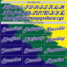 Загрузить изображение в средство просмотра галереи, Custom Yellow Dark Purple Green-White Brazil Splash Performance T-Shirt