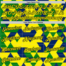 Charger l'image dans la galerie, Custom Light Yellow Blue Green-Black Brazil Geometric Shape Performance T-Shirt