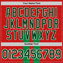 Load image into Gallery viewer, Custom Red Green-White Morocco Abstract Performance T-Shirt