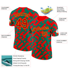 Load image into Gallery viewer, Custom Red Green-Gold Morocco Abstract Performance T-Shirt