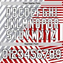 Charger l'image dans la galerie, Custom White Red Gray-Black England Stripe Performance T-Shirt