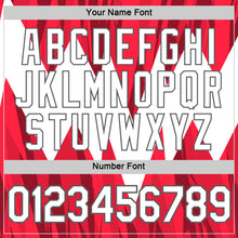 Charger l'image dans la galerie, Custom White Red-Steel Gray England Geometric Shape Performance T-Shirt