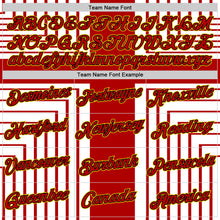 Charger l'image dans la galerie, Custom White Red Black-Gold England Cross Stripe Performance T-Shirt