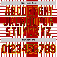 Charger l'image dans la galerie, Custom White Red Black-Gold England Cross Stripe Performance T-Shirt