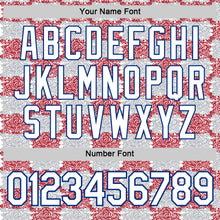 Charger l'image dans la galerie, Custom Gray White Red-Royal England Checkerboard Damask Performance T-Shirt