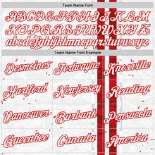 Charger l'image dans la galerie, Custom White Red-Gray England Abstract Performance T-Shirt