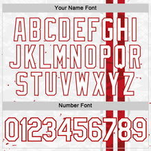 Charger l'image dans la galerie, Custom White Red-Gray England Abstract Performance T-Shirt