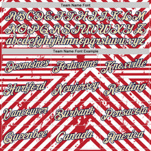 Charger l'image dans la galerie, Custom White Cream Red-Navy England Geometric Shape Performance T-Shirt