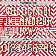 Charger l'image dans la galerie, Custom White Cream Red-Navy England Geometric Shape Performance T-Shirt