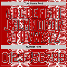 Load image into Gallery viewer, Custom Red Black-White England Zigzag Geometric Shape Performance T-Shirt