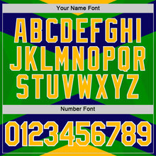 Load image into Gallery viewer, Custom Green Gold Blue-White Brazil Geometric Shape Performance T-Shirt