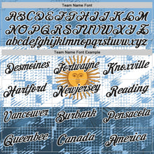 Charger l'image dans la galerie, Custom Blue Black-White Argentina Sun Geometric Shape Performance T-Shirt