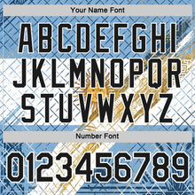 Charger l'image dans la galerie, Custom Blue Black-White Argentina Sun Line Performance T-Shirt