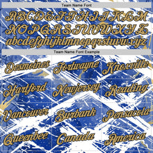 Charger l'image dans la galerie, Custom Blue Vegas Gold Black-White Argentina Splash Performance T-Shirt