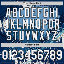 Charger l'image dans la galerie, Custom Blue White-Black Argentina Fragment And Line Performance T-Shirt