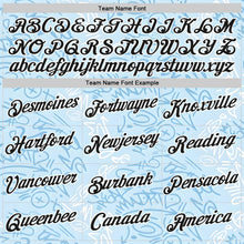 Charger l'image dans la galerie, Custom Blue Black-White Argentina Abstract Performance T-Shirt