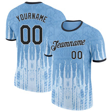 Charger l'image dans la galerie, Custom Blue Black Argentina Abstract Performance T-Shirt