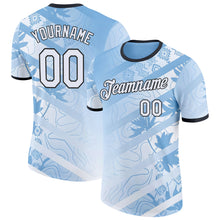 Загрузить изображение в средство просмотра галереи, Custom Blue White-Black Argentina Ceibo Performance T-Shirt