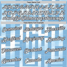 Загрузить изображение в средство просмотра галереи, Custom Blue White-Black Argentina Geometric Shape Performance T-Shirt