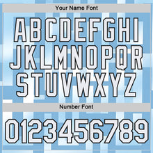 Загрузить изображение в средство просмотра галереи, Custom Blue White-Black Argentina Geometric Shape Performance T-Shirt