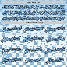 Загрузить изображение в средство просмотра галереи, Custom Blue Black-White Argentina Abstract Geometric Performance T-Shirt