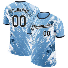 Загрузить изображение в средство просмотра галереи, Custom Blue Black-White Argentina Splash Performance T-Shirt