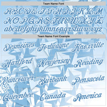 Загрузить изображение в средство просмотра галереи, Custom Blue White Argentina Abstract Geometric Performance T-Shirt