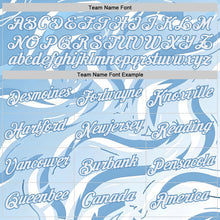 Загрузить изображение в средство просмотра галереи, Custom Blue White Argentina Abstract Wave Performance T-Shirt