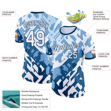 Load image into Gallery viewer, Custom Blue White Argentina Abstract Geometric Performance T-Shirt