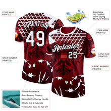 Charger l'image dans la galerie, Custom Red White-Black Austria Abstract Performance T-Shirt