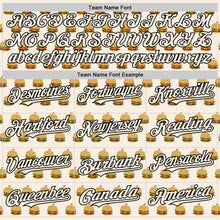 Charger l'image dans la galerie, Custom Cream Black 3D Pattern Design Foodie Fast Food Hamburgers Authentic Baseball Jersey