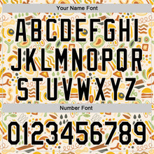 Load image into Gallery viewer, Custom Cream Black 3D Pattern Design Foodie Abstract Doodles Authentic Baseball Jersey