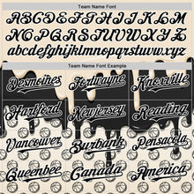 Load image into Gallery viewer, Custom Cream Black-White 3D Pattern Design Foodie Dripping Ice Cream Authentic Baseball Jersey