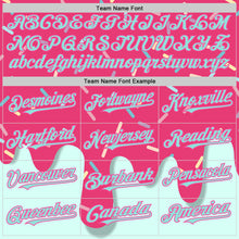 Load image into Gallery viewer, Custom Pink Ice Blue 3D Pattern Design Foodie Dripping Ice Cream Authentic Baseball Jersey