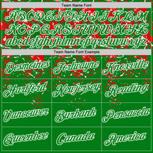 Load image into Gallery viewer, Custom Grass Green Red-White Portugal Splash Performance T-Shirt