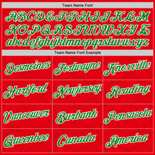 Charger l'image dans la galerie, Custom Red Grass Green-White Portugal Subtle Polka Dot Performance T-Shirt