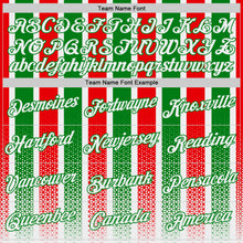 Charger l'image dans la galerie, Custom White Grass Green-Red Portugal Stripe Geometric Performance T-Shirt