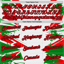 Charger l'image dans la galerie, Custom White Fire Red Green-Black Portugal Geometric Performance T-Shirt